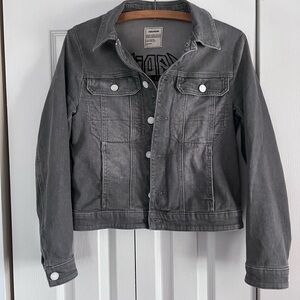 Zadig and Voltaire Embroidered Gray Denim Jacket size Small